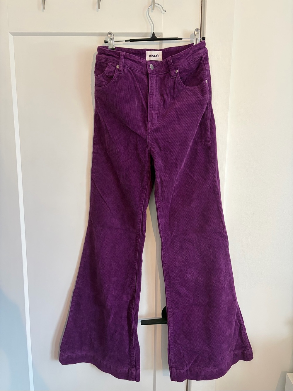 ROLLA'S Purple Corduroy Wide Leg Jeans